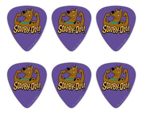 Scooby-doo Flex Novedad Pua Guitarra Calibre Medio Juego 6