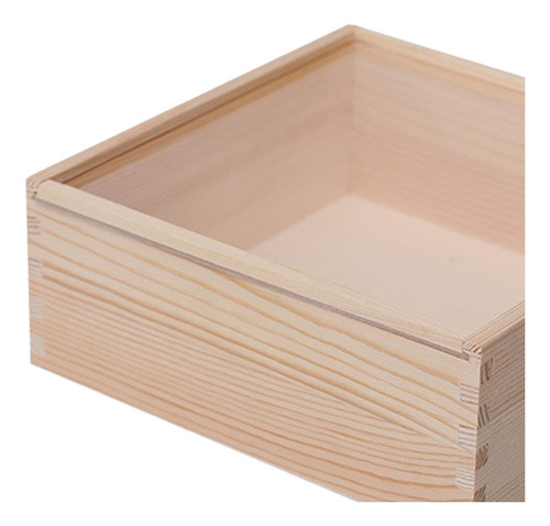 Caja De Almacenamiento De Madera, Contenedor 20cmx20cmx8cm