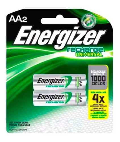 Otros Pila Energizer Recargable Aa2