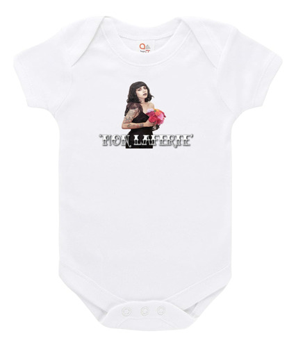 Body Bebe Manga Corta Personalizado Foto Mon Laferte