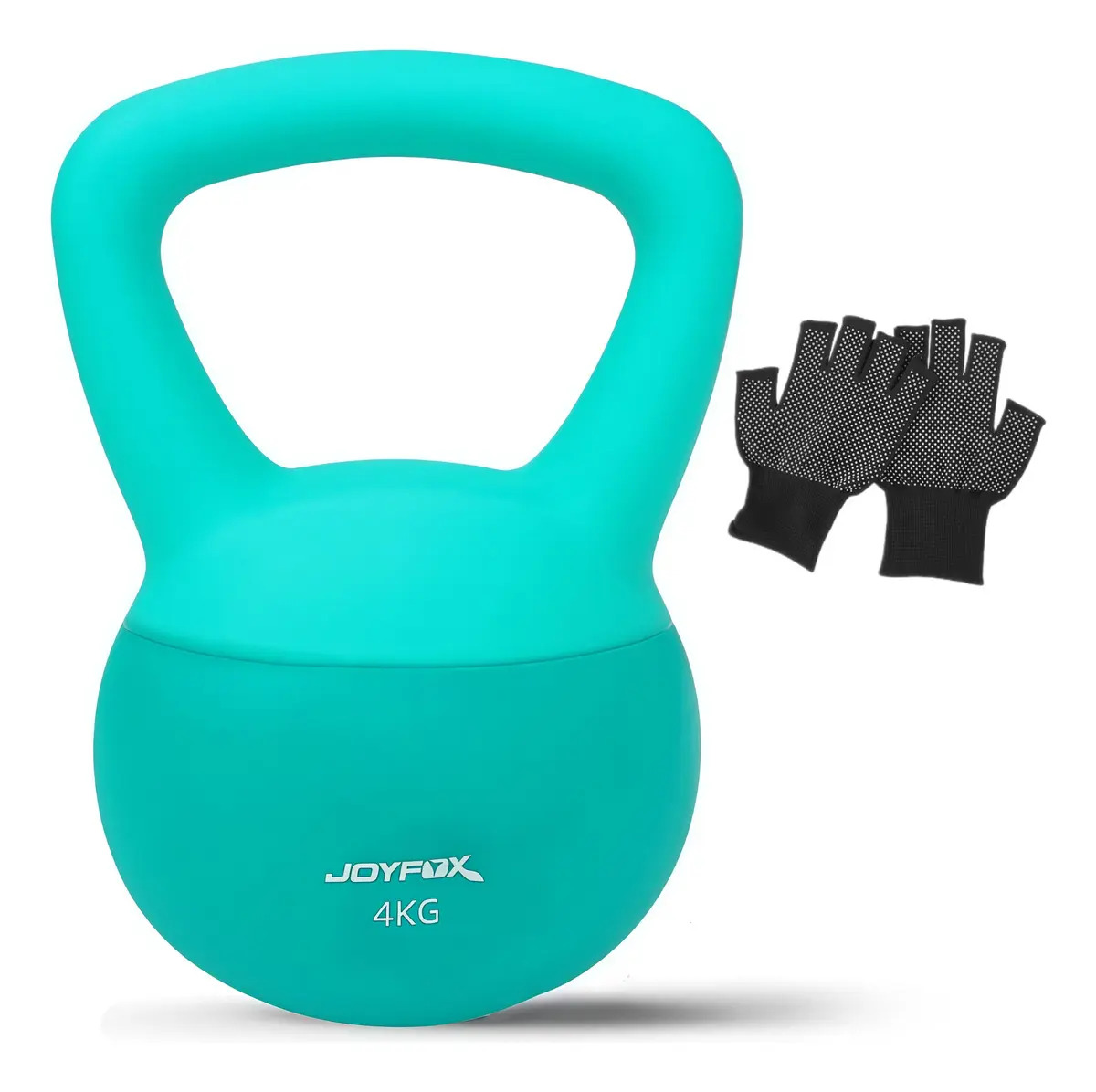 Pesa Rusa Kettlebell 4kg Ejercicio Gym Fitness Color Verde Joyfox