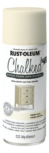 Pintura Chalked En Aerosol Rust Oleum Color Crema Gasa - Chiffon Cream