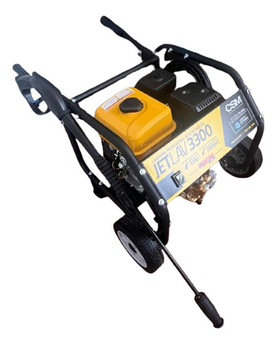 Lavadora alta pressão Gasolina 7 cv 3300 psi Csm Jetlav-3300 Cor amarelo e preto 110V/220V