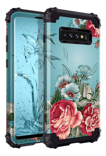 Funda Resistente Para Samsung Galaxy S10 Plus Diseno Floral