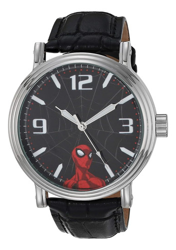 Marvel Spider-man Reloj De Cuarzo Analógico Vintage Para Adu