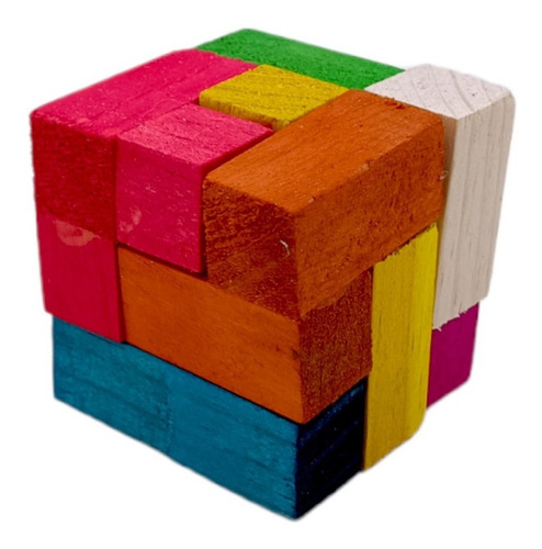 Cubo Soma En Madera De Colores