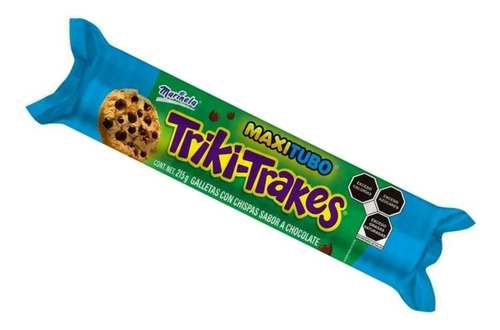 6 Pza Galletas Triki-trakes Maxitubo Con Chispas Sabor Choco