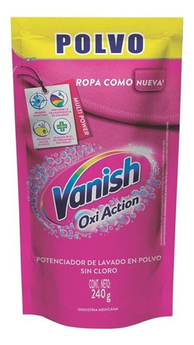 Potenciador De Lavado Vanish Oxi Action En Polvo 240 G