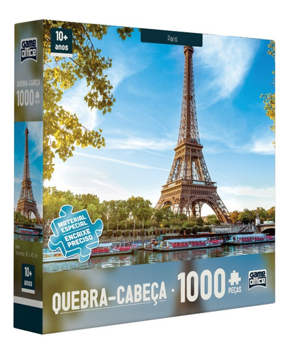 Quebra-cabeça Puzzle 1000 Peças Paris Game Office