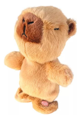 Juguete Peluche Robot Capibara Música Camina Repite Voz