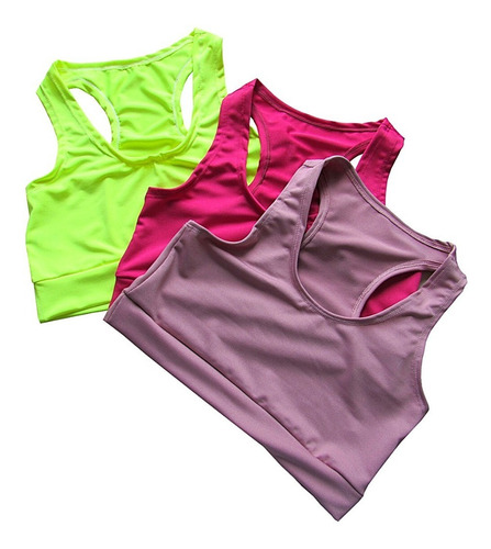 Imagem 9 de 10 de Kit 2 Top Cropped Feminino Suplex Fitness Academia Treino