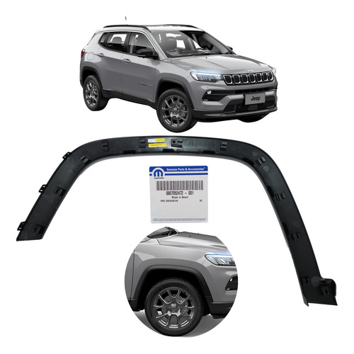Moldura Para-lama Dianteiro Direito Jeep 7092472