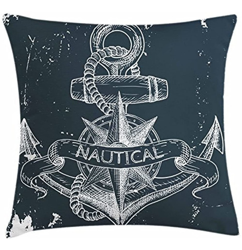 Ambesonne Marine Throw Pillow Cushion Cover, Nautical Knot C