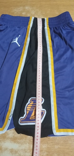 Imagen 3 de 6 de Short Basquet Nba Angeles Lakers Talle M