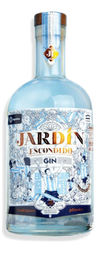 Gin Jardín Escondido Edición Campeones Del Mundo 750ml