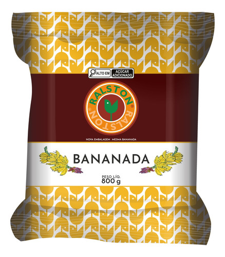 1x Bananada Em Barra 800g - Ralston