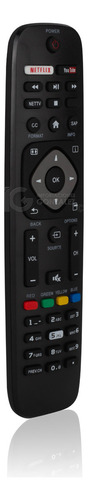 Control Remoto Compatible Con Philips Smart 40pf149 Netflix Y Youtube Incluye 4 Pilas Divitech® Aaa