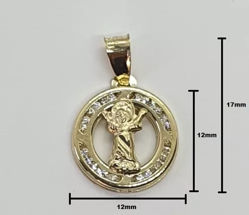 Traer escapar agujero Medalla Del Divino Niño Jesús Bautizo Con Cadena Oro 10k