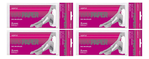 Papel Para Depilação Falso Tecido Wax Papper 100pcs Vertix