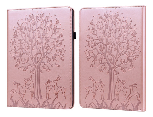 Funda De Tablet Con Diseño De Árbol Y Ciervo Para Amazon Kin