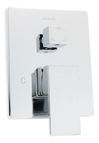 Accesorios Baño Cuadrado Regadera Teléfono Salida Tina Cromo