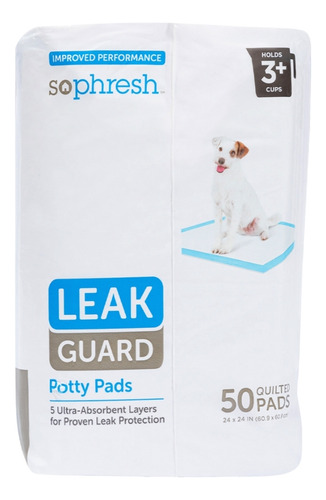 Sophresh Leak Guard Tapetes Ultra Absorbente P Perro 50 Pzas