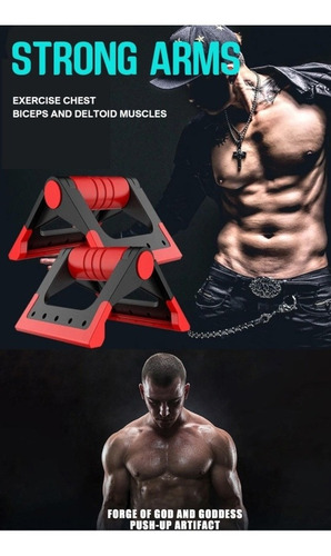 Barra Para Planchas Plegable Rack Push Up Resistencia Extre