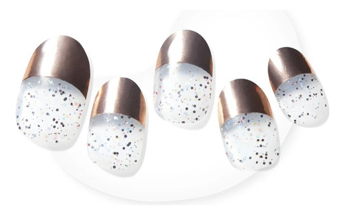 Uñas Adhesivas Glaze Art -hot And Gold