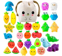 Comprar 40 Squishy Mochi Animals Antiestres Random C\u002F Bolsita Kawaii
