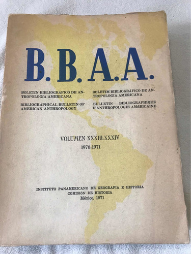 Instituto Panamericano Geografia E Historia Bbaa Vol 33-34