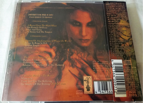 Cd Cradle Of Filth - Damnation And A Day 1er Ed. Japón Black (Usado)