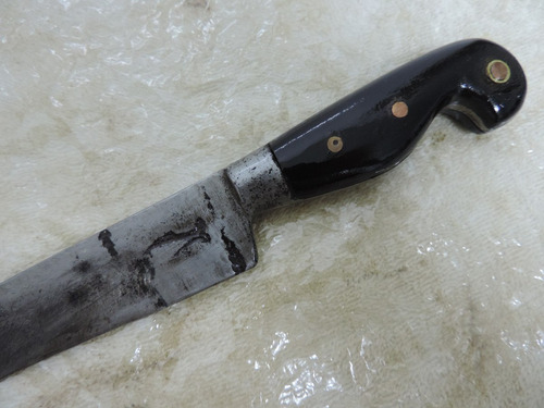 Faca Antiga Marca Peixe, Modelo Sorocabana, Cabo De Chifre (Usado)