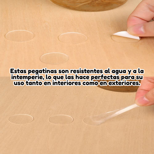 200 Pegatinas Doble Cara Circulares De Silicona Invisibles F