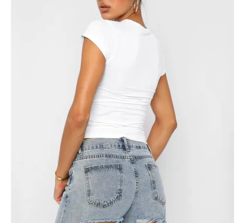 Camisetas basicas manga corta mujer hotsell