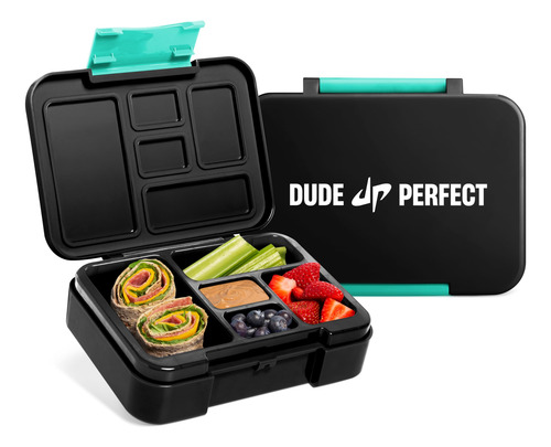 Bento Lunch Box Simple Modern Dude Perfect Kids 5 Compartmen