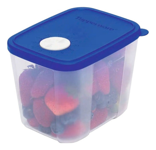 Tupper® Freezer Time 1lt X2 Tupperware® 0% Bpa Apto Freezer Trasp/ Azul