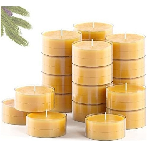 Candwax - Juego De Velas De Cera De Abejas Pura De 24 - 3,5 