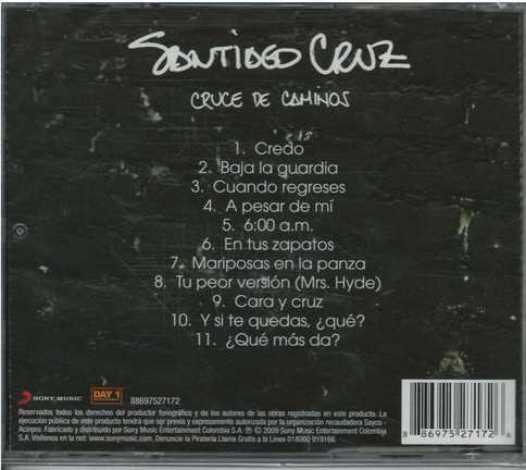 Cd - Santiago Cruz / Cruce De Caminos - Original Y Sellado