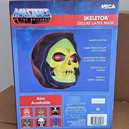 Neca Masters Of The Universe Skeletor Deluxe Latex Mask (Usado)