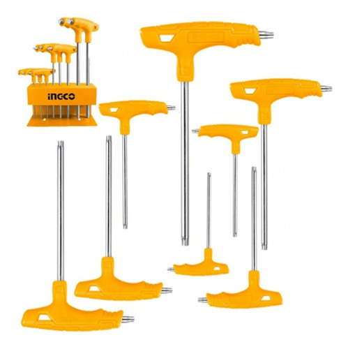 Juego De Llave Allen T - Torx Ingco 8 Pzs. Hhkt80838