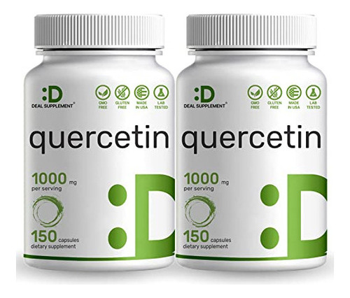 Quercetina 1000 Mg Por Porción (paquete De 2) | 300 Cápsul