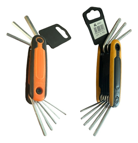 Llaves Allen Estrella Y Hexagonal Pack X2 Estuche Navaja 16