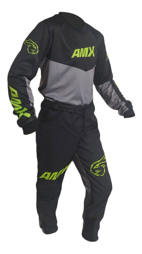 Conjunto Infantil Amx Prime Cross Trilha Motocross Enduro