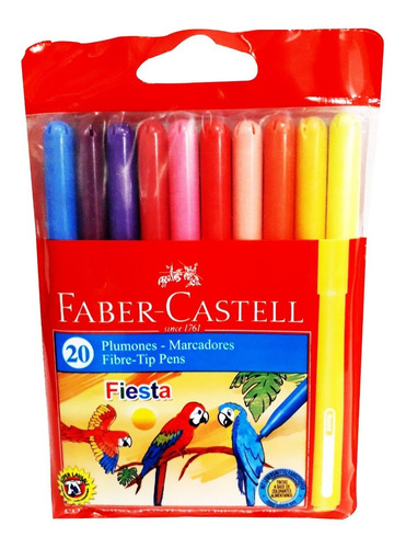 Plumon Faber Castell Fiesta Punta Delgada X20