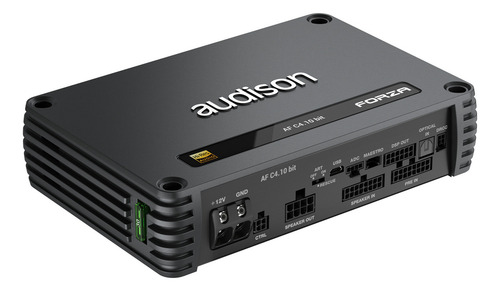 Módulo Amplificador Af C4.10 Audison 600w 4 Canais Classe D Cor Preto