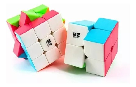 Pack 2 Cubos Tipo De Qiyi 2x2, 3x3