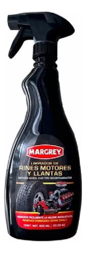 Limpiador De Rines, Motores Y Llantas 600ml Margrey Color Transparente