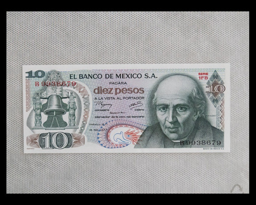 Billete 10 Pesos Nuevo Miguel Hidalgo