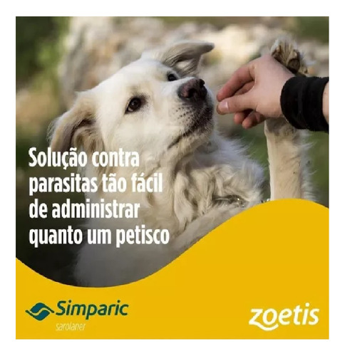 Antipulgas Simparic 20mg 5 A 10kg - 3 Comprimidos - Marron Marrom