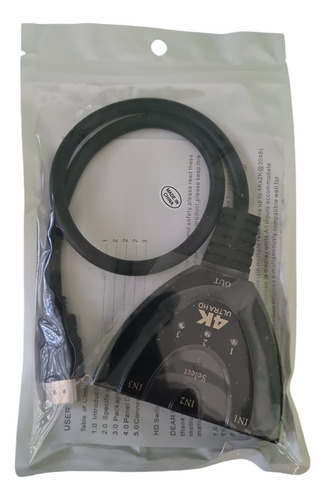 Switch Hdmi 3x1 Multiplicador De Puertos Hdmi Calidad